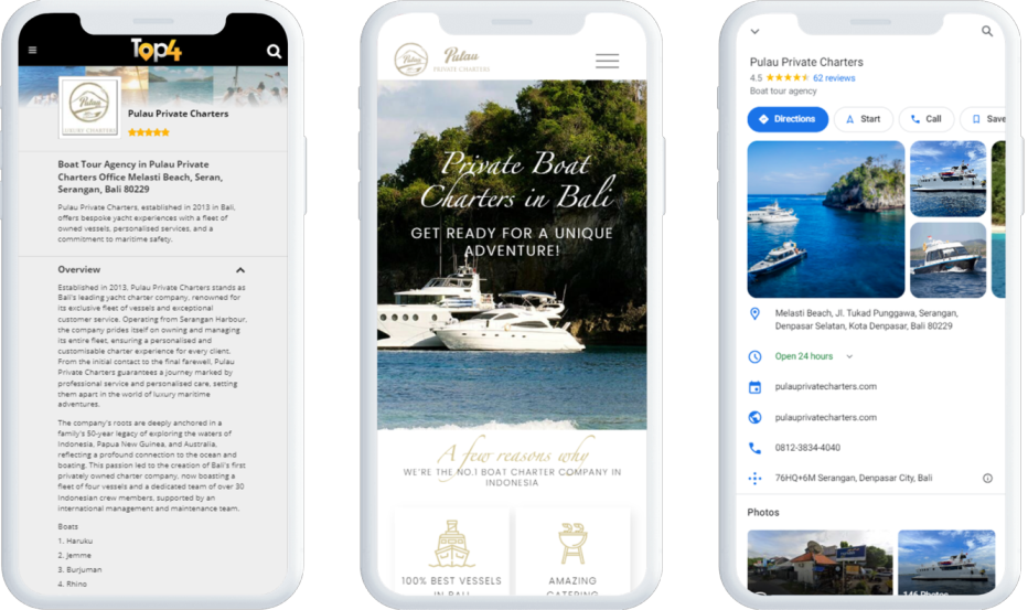 SEO Services – Pulau Private Charters