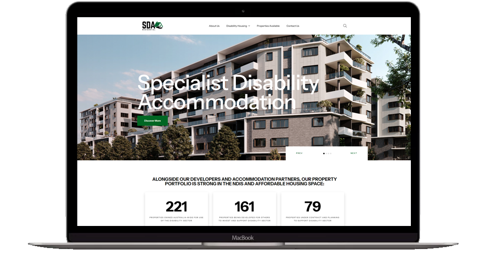 Website Development -  SDA Residential